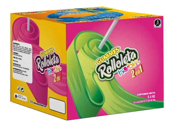 CAJA GUMMY ROLLOLETA