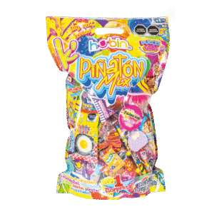 bolo piñatero con mix de dulces hubin