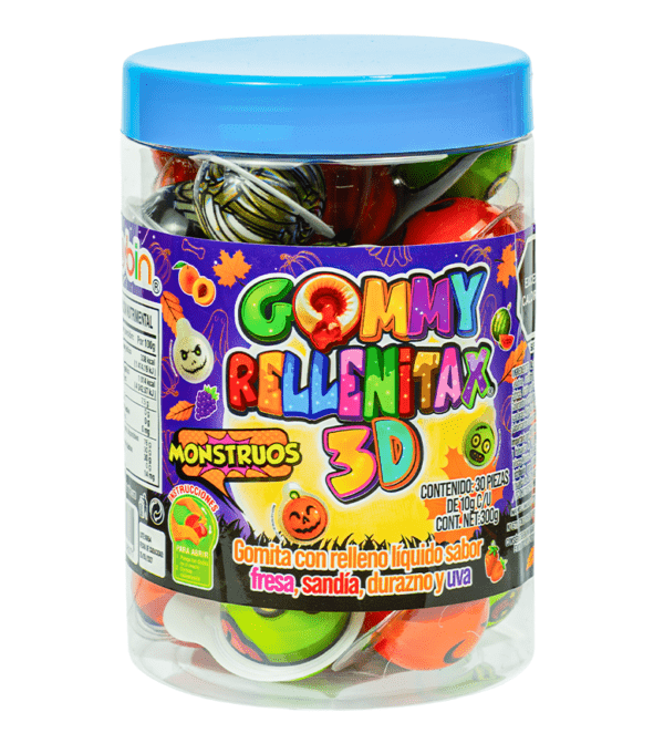 GOMMY RELLENITAX 3D MONSTRUOS